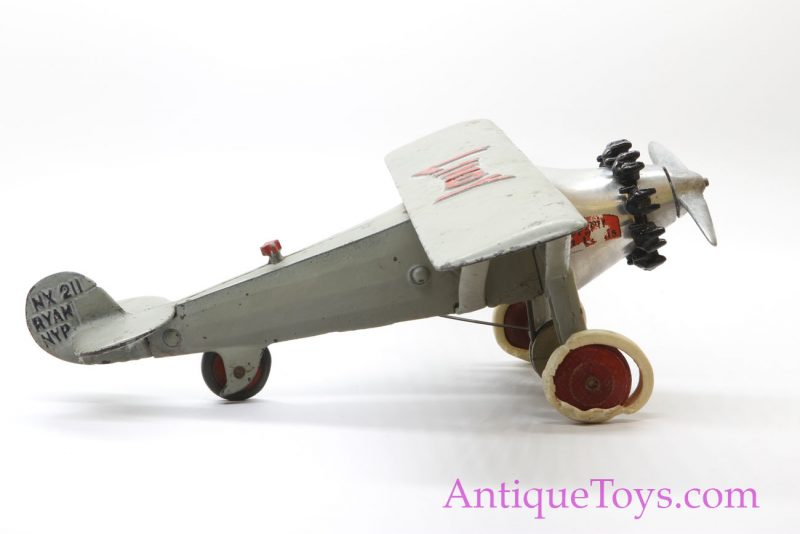 Hubley Spirit of St. Louis Cast Iron Plane with Working Propeller for Sale *E-Museum* - Image 3