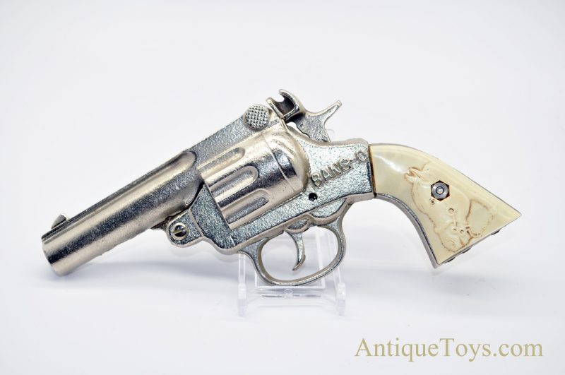 J.E. Stevens Company Bang-O Repeating Cap Pistol with Colored Tenite Grips Shoots 50 Caps for Sale - Image 8
