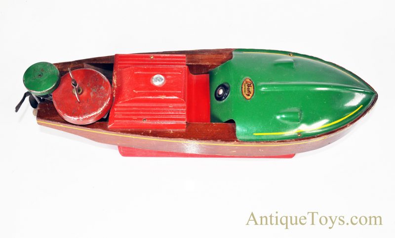Rare Liberty Playthings Windup Wooden “Sea Gull” Speed Race Boat with Stand <FONT COLOR="ff000 ">*SOLD*</font> - Image 2