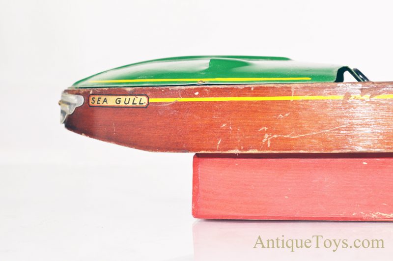 Rare Liberty Playthings Windup Wooden “Sea Gull” Speed Race Boat with Stand <FONT COLOR="ff000 ">*SOLD*</font> - Image 5