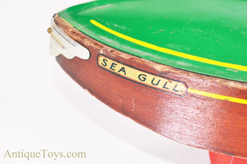 Rare Liberty Playthings Windup Wooden “Sea Gull” Speed Race Boat with Stand <FONT COLOR="ff000 ">*SOLD*</font> - Image 6