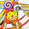Rare Early 1930’s J. Chein Tin Litho Windup No. 172 “Hercules” Mechanical Ferris Wheel <FONT COLOR="ff000 ">*SOLD*</font> - Image 3