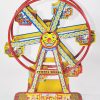 Rare Early 1930’s J. Chein Tin Litho Windup No. 172 “Hercules” Mechanical Ferris Wheel <FONT COLOR="ff000 ">*SOLD*</font> - Image 7