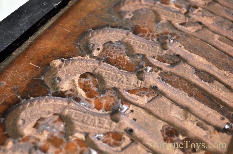 Very Rare Antique ca. 1800's J.E. Stevens “Leader” Cap Gun Toy Sand Cast Iron Mold with Vintage Spurs for Décor or Display <FONT COLOR="ff000 ">*SOLD*</font> - Image 5