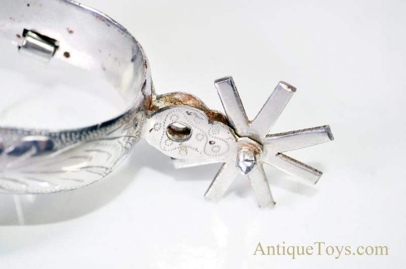 Very Rare Antique ca. 1800's J.E. Stevens “Leader” Cap Gun Toy Sand Cast Iron Mold with Vintage Spurs for Décor or Display <FONT COLOR="ff000 ">*SOLD*</font> - Image 14