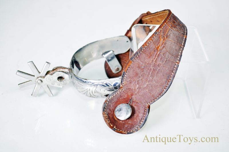 Very Rare Antique ca. 1800's J.E. Stevens “Leader” Cap Gun Toy Sand Cast Iron Mold with Vintage Spurs for Décor or Display <FONT COLOR="ff000 ">*SOLD*</font> - Image 15