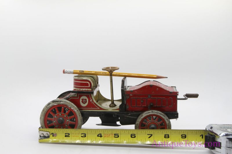 Antique German Hessmobil Fly Wheel Tin Litho Two Seat Tourer Race Car Toy <FONT COLOR="ff000 ">*SOLD*</font> - Image 13