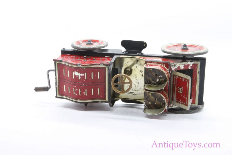 Antique German Hessmobil Fly Wheel Tin Litho Two Seat Tourer Race Car Toy <FONT COLOR="ff000 ">*SOLD*</font> - Image 12