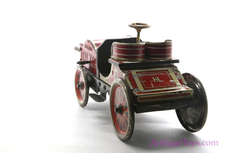 Antique German Hessmobil Fly Wheel Tin Litho Two Seat Tourer Race Car Toy <FONT COLOR="ff000 ">*SOLD*</font> - Image 3