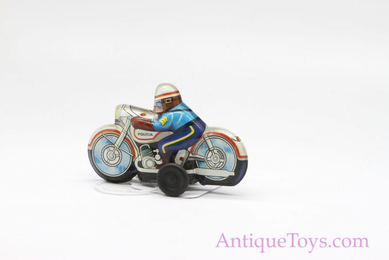 POLICIA Japanese Tin Friction Motorcycle Toy <FONT COLOR="ff000 ">*SOLD*</font> - Image 5