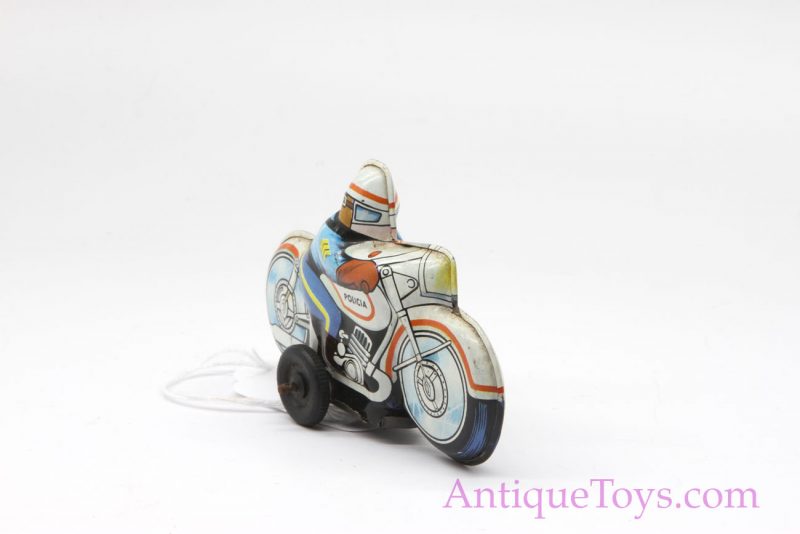 POLICIA Japanese Tin Friction Motorcycle Toy <FONT COLOR="ff000 ">*SOLD*</font> - Image 3