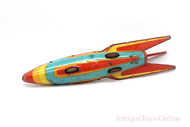 Vintage Masudaya Modern Toys (MT) Spaceship X-5 Japanese Tin Lithographed Rocket <FONT COLOR="ff000 ">*SOLD*</font> - Image 5