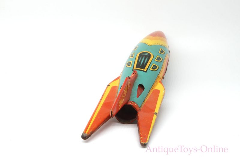 Vintage Masudaya Modern Toys (MT) Spaceship X-5 Japanese Tin Lithographed Rocket <FONT COLOR="ff000 ">*SOLD*</font> - Image 3