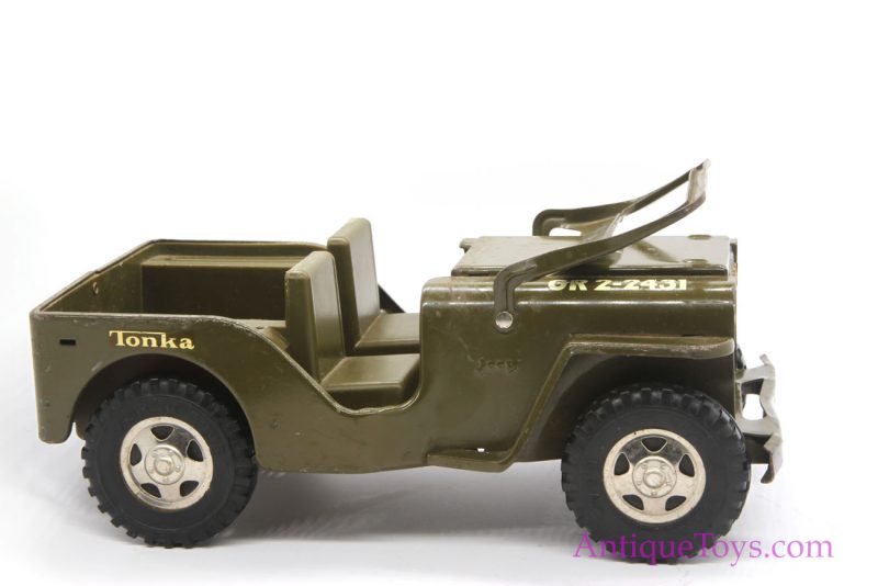 Tonka Military Jeep  GR-2 2431 Vintage Pressed Steel <FONT COLOR="ff000 ">*SOLD*</font> - Image 9