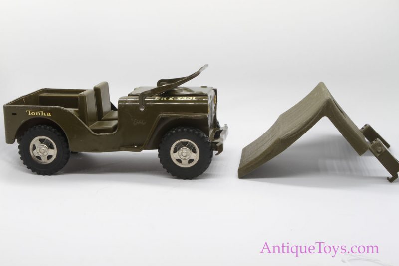 Tonka Military Jeep  GR-2 2431 Vintage Pressed Steel <FONT COLOR="ff000 ">*SOLD*</font> - Image 8