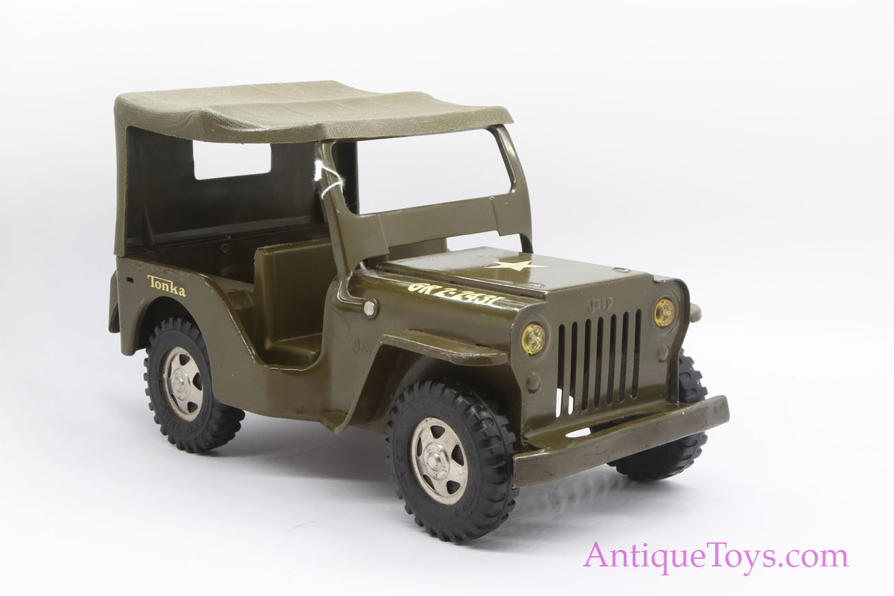 Details about    vintage tonka big jeep army green inner body for parts 