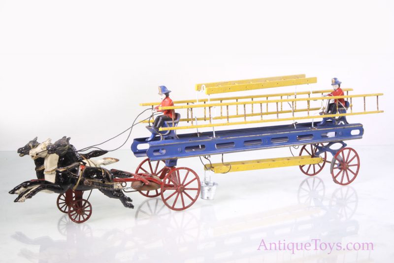 Wilkins Horse Drawn Fire Wagon with Ladders <FONT COLOR="ff000 ">*SOLD*</font>