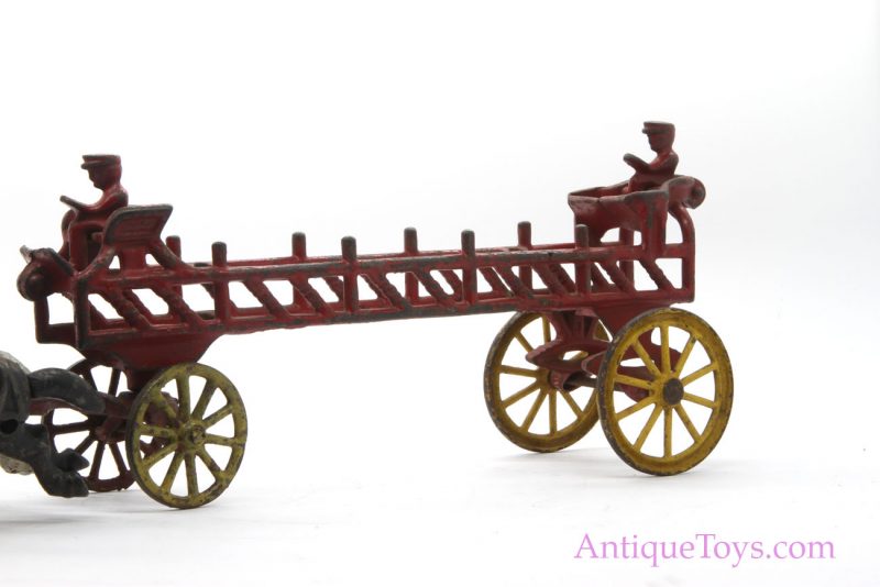 Hubley Cast Iron Fire Wagon and Three Horses for Sale <FONT COLOR="ff000 ">*SOLD*</font> - Image 11