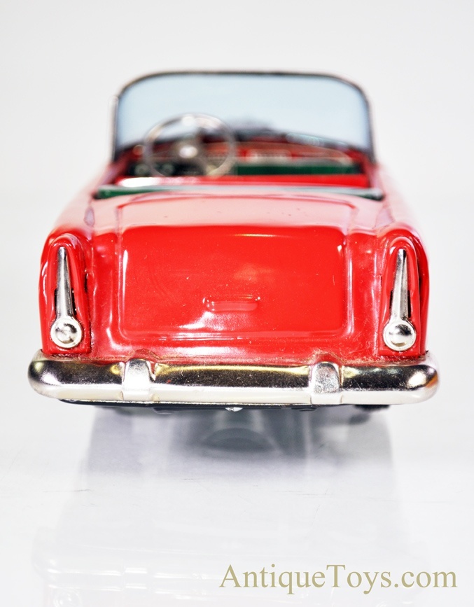 Bandai #563 Red Chevrolet Open Car Friction Tin Litho
