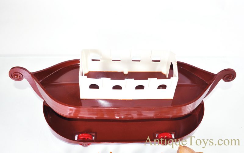 Amatoy’s Prototype Tenite Iolaite Plastic Noah’s Ark Boat Pull Toy <FONT COLOR="ff000 ">*SOLD*</font> - Image 8