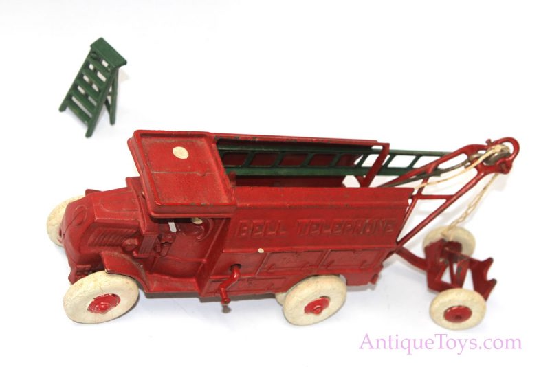 Hubley Bell Telephone Truck Large Cast Iron Version <FONT COLOR="ff000 ">*SOLD*</font> - Image 7