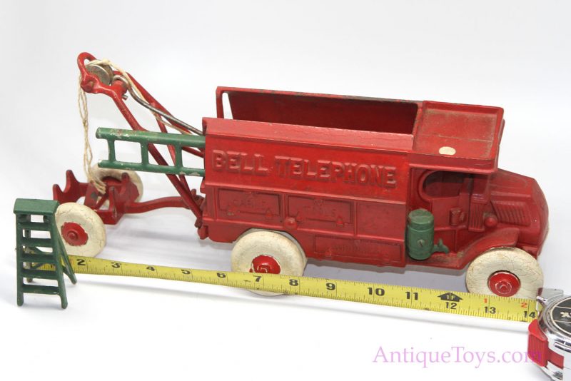 Hubley Bell Telephone Truck Large Cast Iron Version <FONT COLOR="ff000 ">*SOLD*</font>