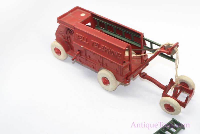 Hubley Bell Telephone Truck Large Cast Iron Version <FONT COLOR="ff000 ">*SOLD*</font> - Image 4