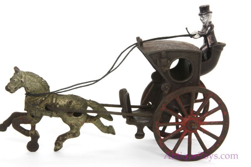 Hubley Cast Iron Hansom Cab <FONT COLOR="ff000 ">*SOLD*</font> - Image 6