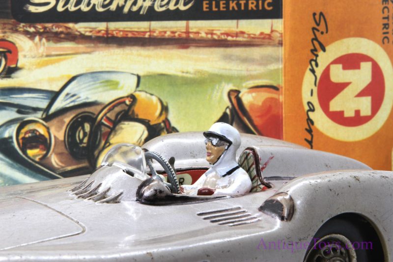 JNF Electric Silver Arrow Mercedes Vintage Tin Car for Sale <FONT COLOR="ff000 ">*SOLD*</font> - Image 6
