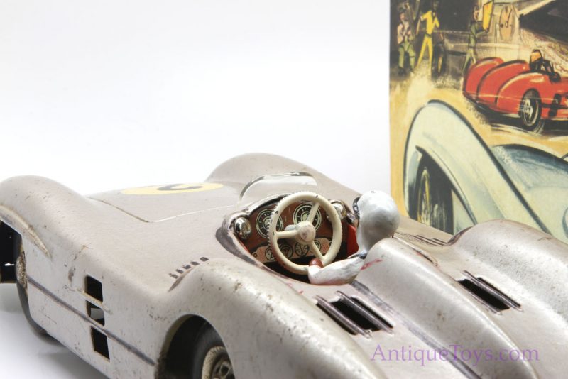 JNF Electric Silver Arrow Mercedes Vintage Tin Car for Sale <FONT COLOR="ff000 ">*SOLD*</font> - Image 5