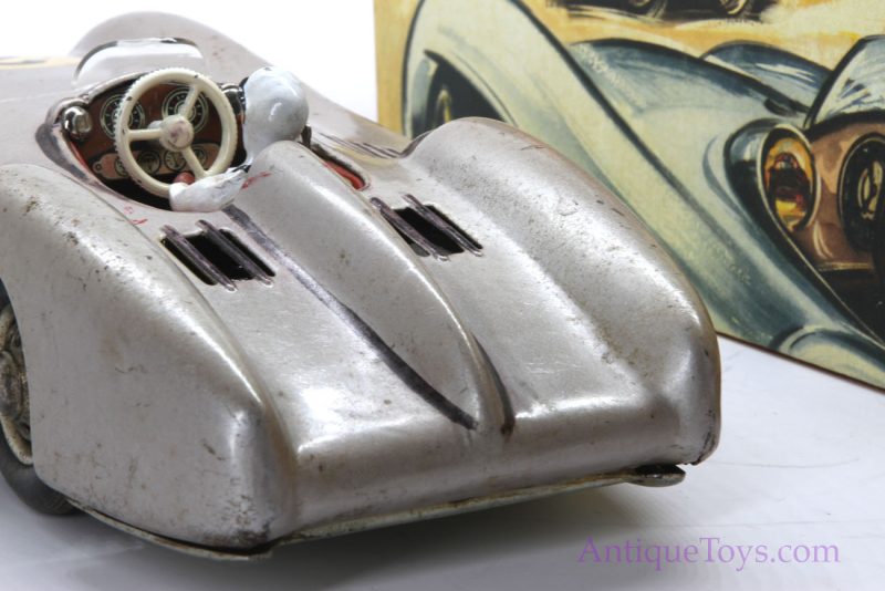 JNF Electric Silver Arrow Mercedes Vintage Tin Car for Sale <FONT COLOR="ff000 ">*SOLD*</font> - Image 4