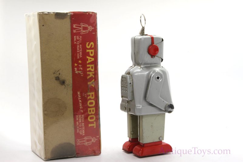 Sparky Tin Robot Toy with Key Wound Motor <FONT COLOR="ff000 ">*SOLD*</font> - Image 9