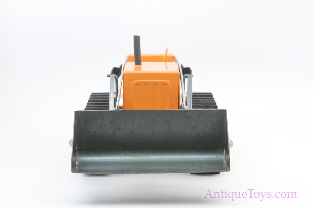 Structo Orange Bulldozer Pressed Steel Construction Toy SOLD AntiqueToys Antique Toys for Sale