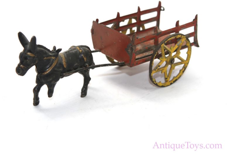 Wilkins Cast Iron Donkey Cart Toy <FONT COLOR="ff000 ">*SOLD*</font>