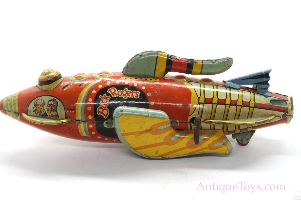 Buck Rogers Spaceship Tin Windup Vintage Toy *SOLD*