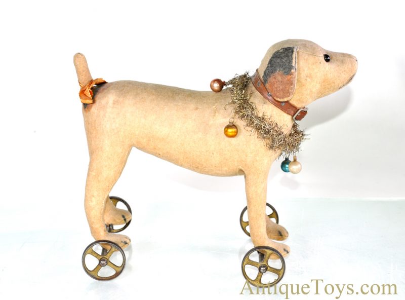 Rare Steiff Short Haired Terrier Pull Toy in the Bing Style ca. 1912 <FONT COLOR="ff000 ">*SOLD*</font>