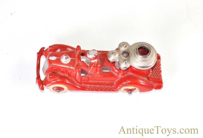 Antique ca. 1930’s Hubley Cast Iron Red Toy Fire Engine Pumper Truck 5" with Rubber Wheels <FONT COLOR="ff000 ">*SOLD*</font> - Image 2