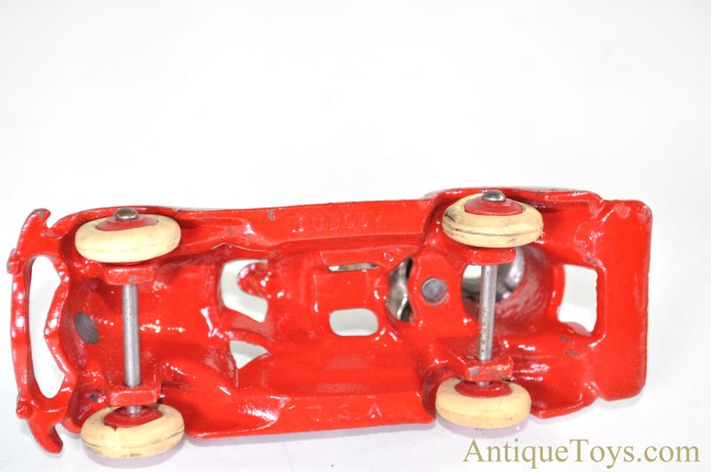 Antique ca. 1930’s Hubley Cast Iron Red Toy Fire Engine Pumper Truck 5" with Rubber Wheels <FONT COLOR="ff000 ">*SOLD*</font> - Image 8