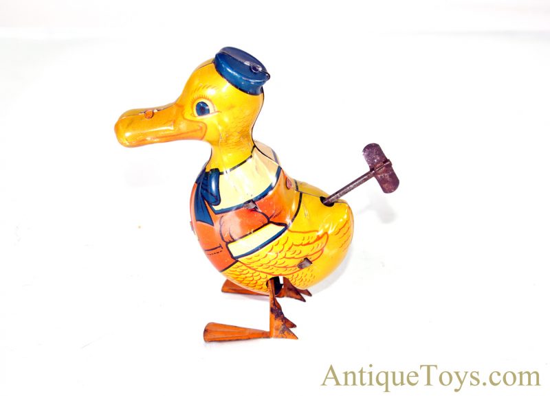 J. Chein Tin Lithographed Windup #102 Walking “Donald” Duck Toy <FONT COLOR="ff000 ">*SOLD*</font> - Image 3