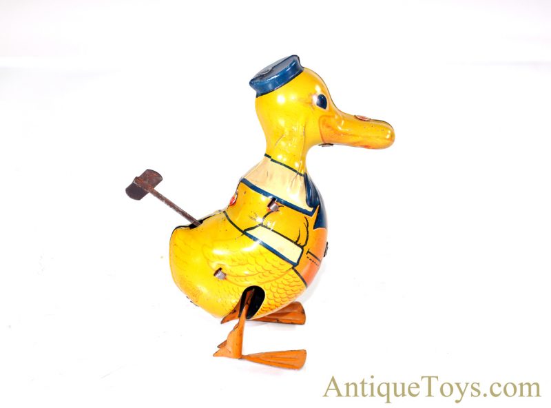 J. Chein Tin Lithographed Windup #102 Walking “Donald” Duck Toy <FONT COLOR="ff000 ">*SOLD*</font> - Image 4