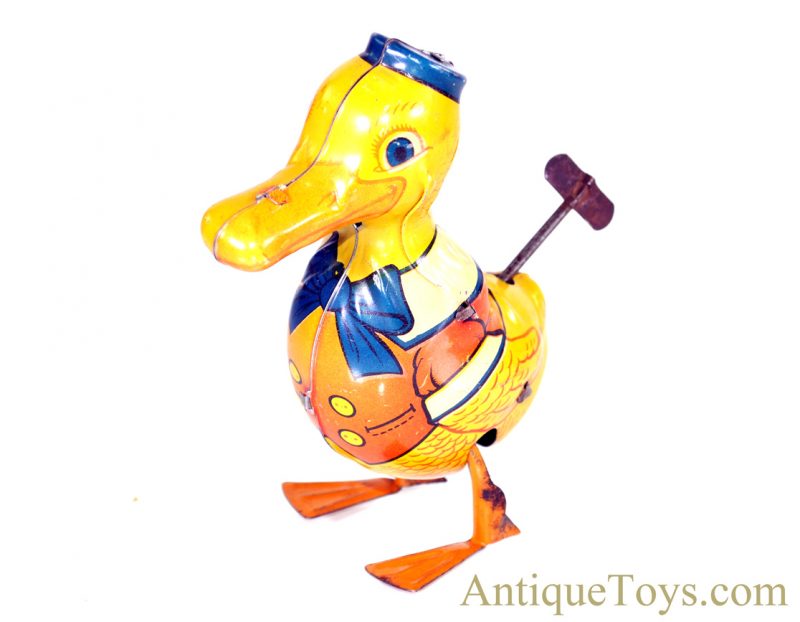 J. Chein Tin Lithographed Windup #102 Walking “Donald” Duck Toy <FONT COLOR="ff000 ">*SOLD*</font>
