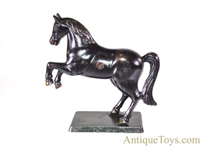AC Williams No. 4348 Cast Iron Large Prancing Horse Still Penny Coin Bank <FONT COLOR="ff000 ">*SOLD*</font> - Image 2
