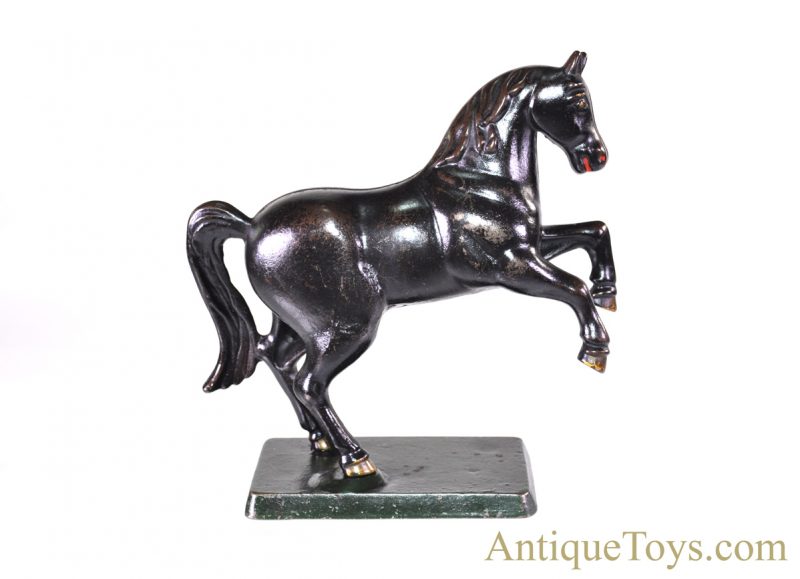 AC Williams No. 4348 Cast Iron Large Prancing Horse Still Penny Coin Bank <FONT COLOR="ff000 ">*SOLD*</font>