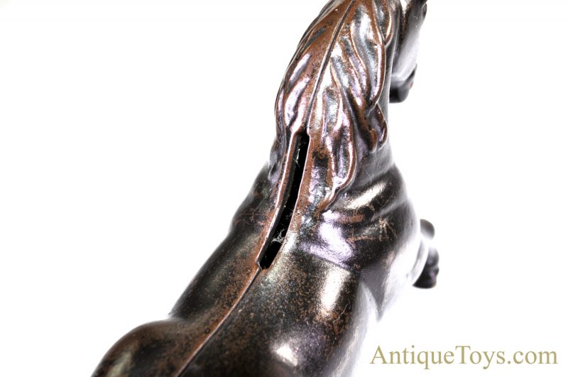 AC Williams No. 4348 Cast Iron Large Prancing Horse Still Penny Coin Bank <FONT COLOR="ff000 ">*SOLD*</font> - Image 9