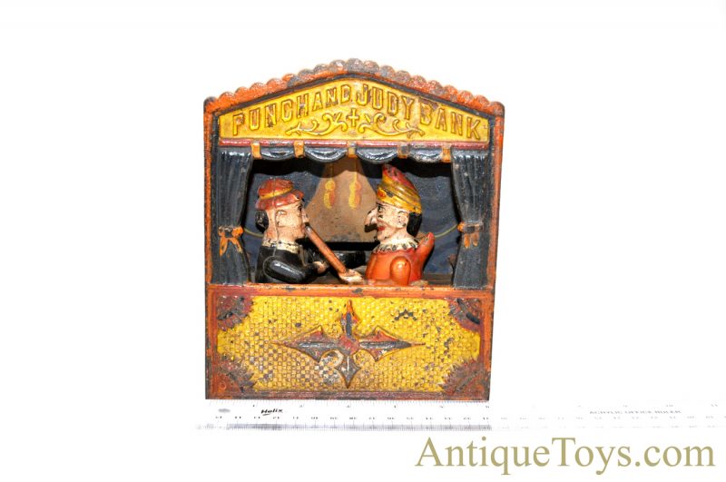 Punch & Judy Cast Iron Mechanical Bank ca. 1884 by Shepard Hardware Company Buffalo, New York <FONT COLOR="ff000 ">*SOLD*</font>
