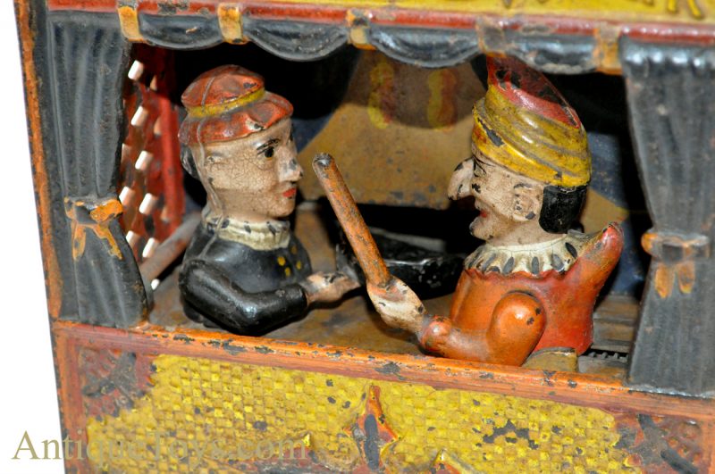 Punch & Judy Cast Iron Mechanical Bank ca. 1884 by Shepard Hardware Company Buffalo, New York <FONT COLOR="ff000 ">*SOLD*</font> - Image 3