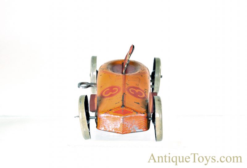 Vintage J. Chein #3 Race Car ca. 1925 Windup Tin Car for Sale <FONT COLOR="ff000 ">*SOLD*</font> - Image 3