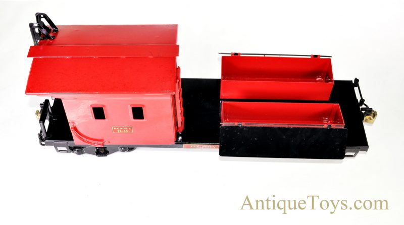 Buddy L Outdoor Railroad Red Caboose T-Reproductions Large Scale Pressed Steel Train Car <FONT COLOR="ff000 ">*SOLD*</font> - Image 2
