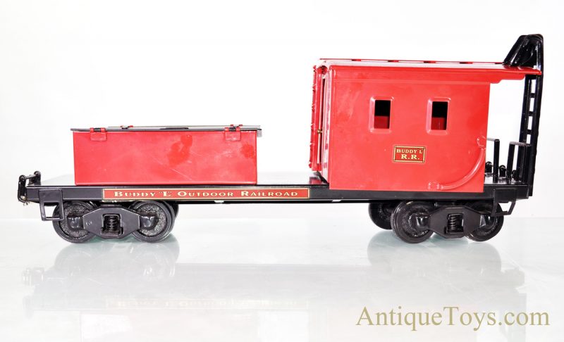 Buddy L Outdoor Railroad Red Caboose T-Reproductions Large Scale Pressed Steel Train Car <FONT COLOR="ff000 ">*SOLD*</font>