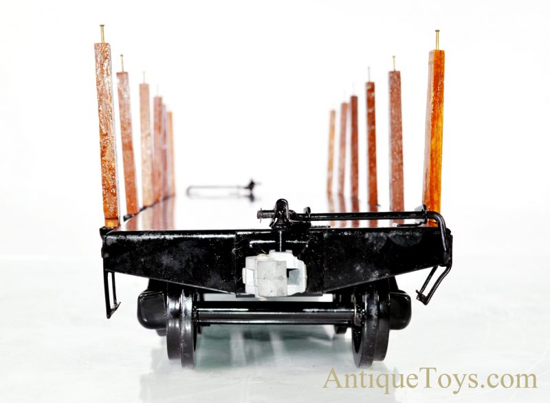 Buddy L Outdoor Railroad Stake Bed Flatcar #12457 T-Reproductions Large Scale Pressed Steel Train Car <FONT COLOR="ff000 ">*SOLD*</font> - Image 5